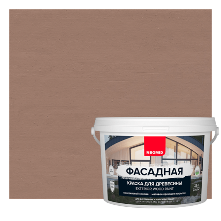 картинка NEOMID Фасадная краска для древесины  от магазина Огнекор